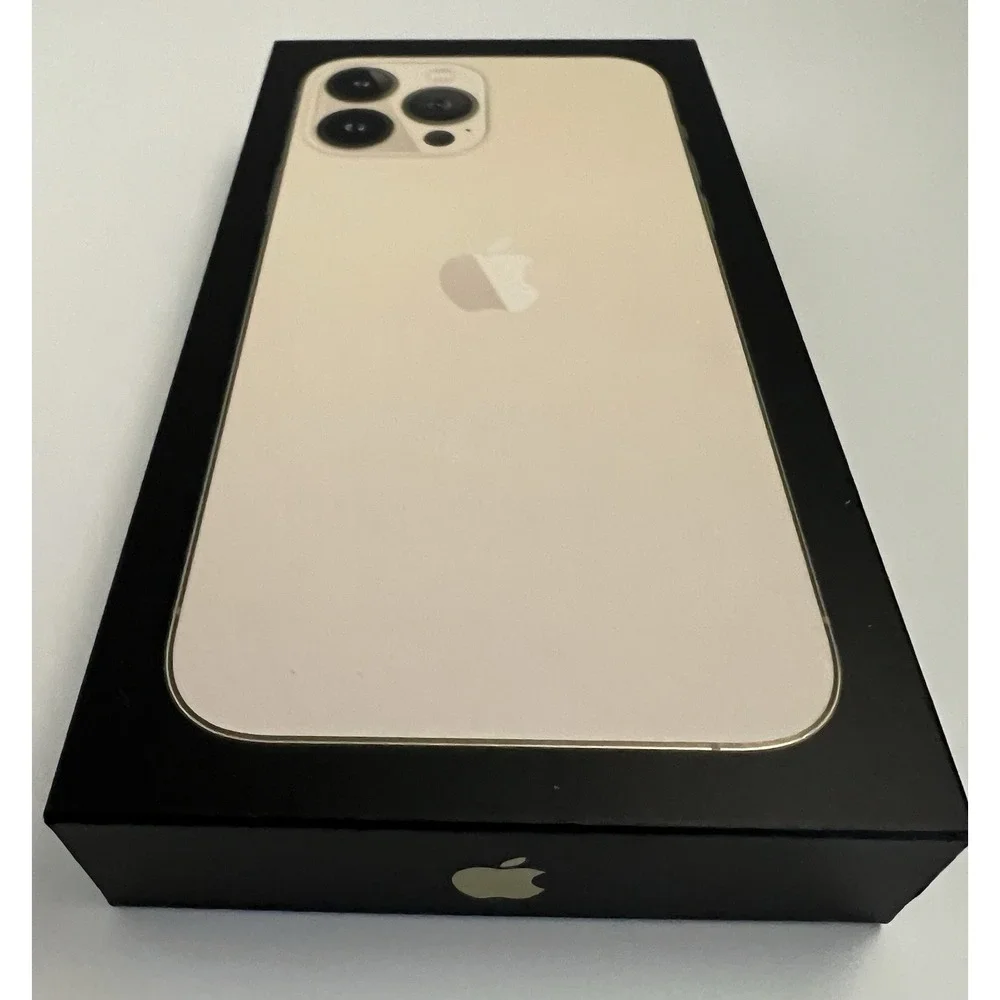 Apple iPhone 13 Pro Max Gold 256GB Box Only/ Lightning Cable OEM Genuine Inserts